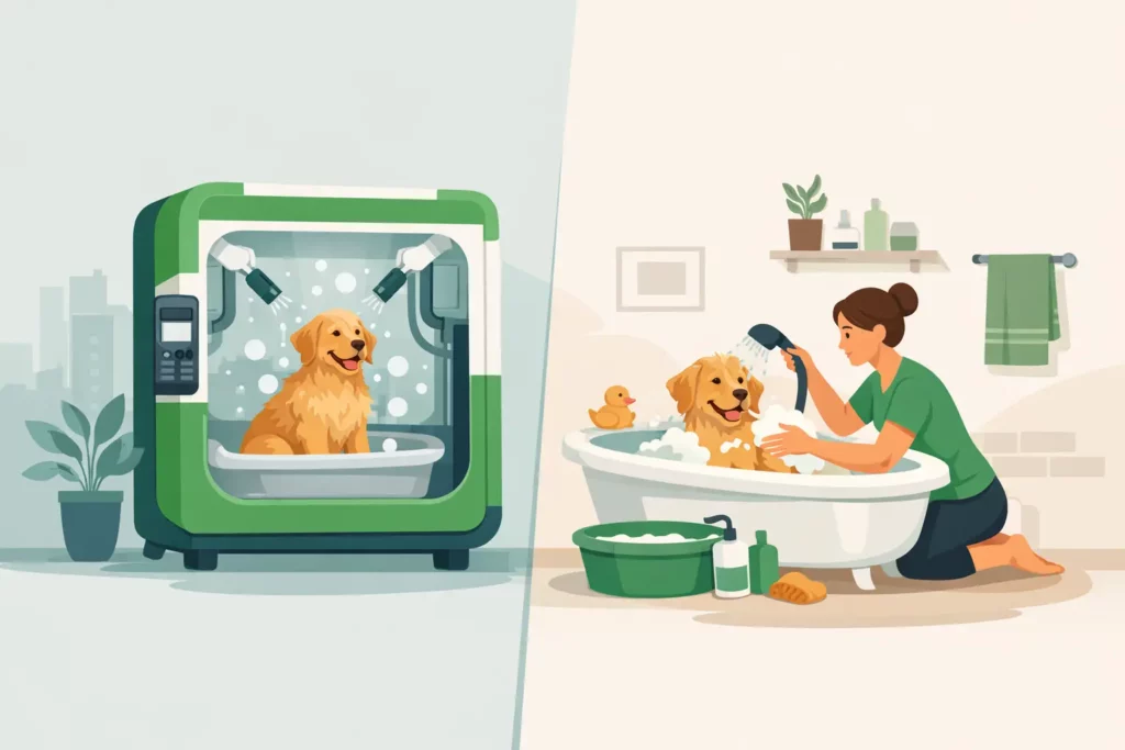 Bain autonome ou lavage maison : que choisir ?