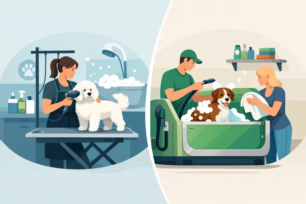 Toilettage professionnel ou libre-service ?