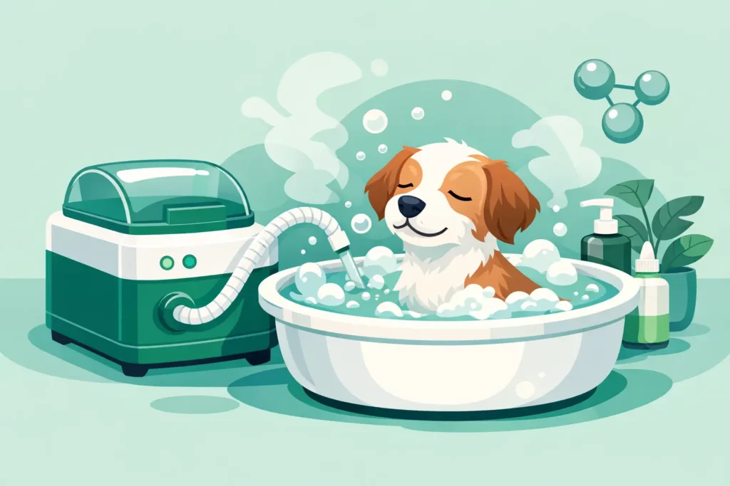 Bienfaits du bain ozoné chez le chien