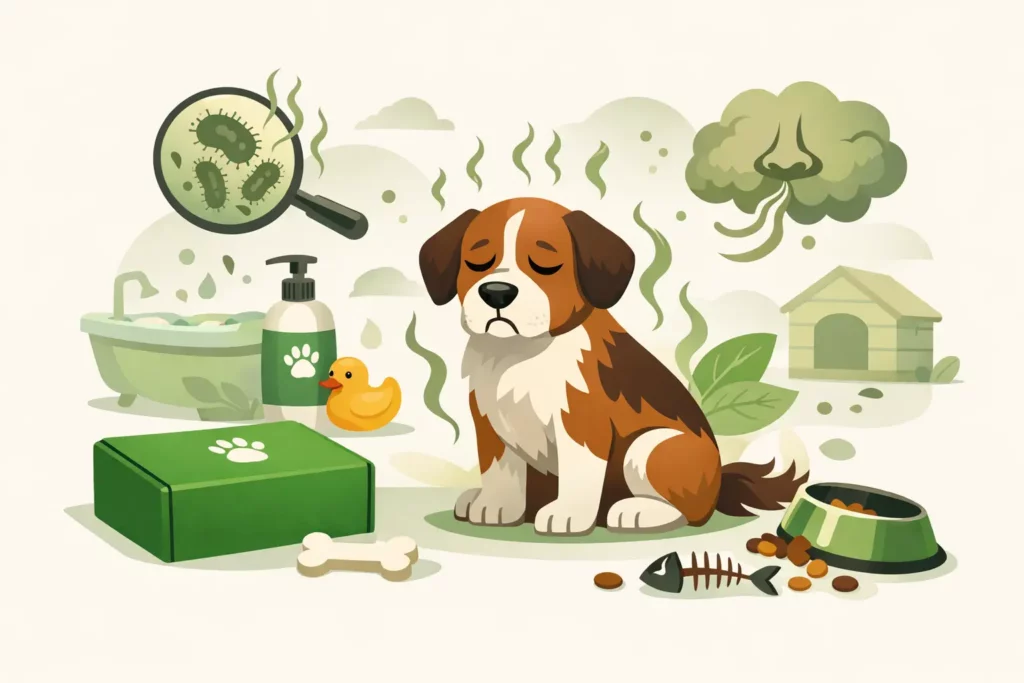 Pourquoi mon chien sent mauvais ?
