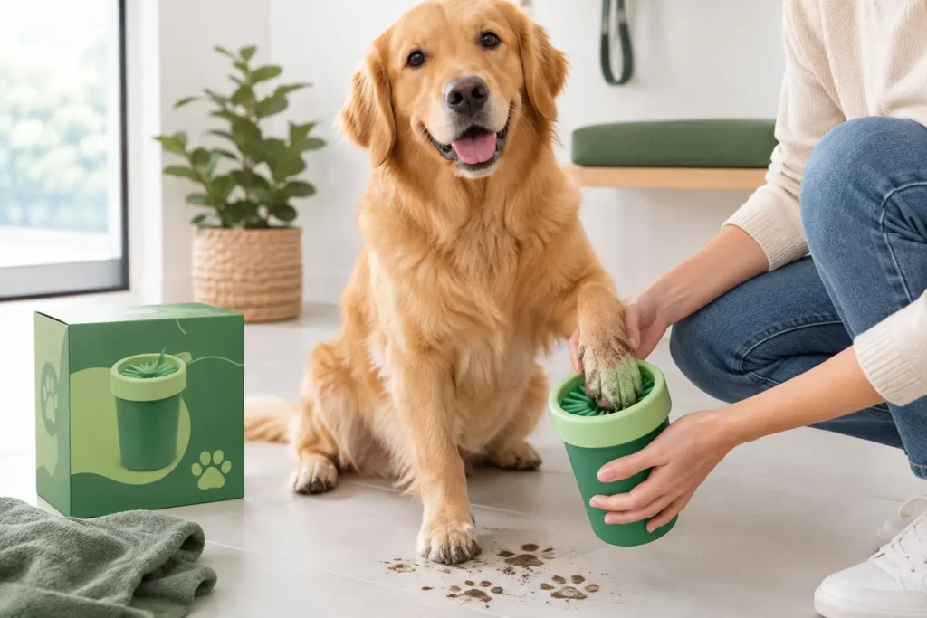 Comment laver les pattes boueuses de son chien