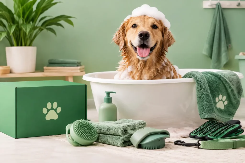 Meilleurs accessoires de bain pour chien : nos choix
